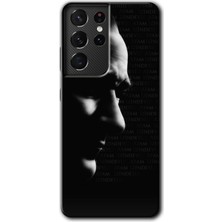 Gramaphone Galaxy S21 Ultra Kılıf Hd Desen Baskılı Arka Kapak + Esnek Nano Cam - Atam Izindeyiz