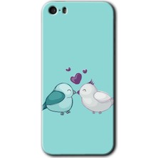 Gramaphone iPhone 5s Kılıf Hd Desen Baskılı Arka Kapak - Mutlu Kuşlar