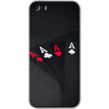 Gramaphone iPhone 5s Kılıf Hd Desen Baskılı Arka Kapak + Esnek Nano Cam - Full As