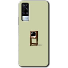 Gramaphone Vivo Y51 Kılıf Hd Desen Baskılı Arka Kapak + Kırılmaz Cam - Retro-Tv