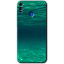 Gramaphone Honor 8x Kılıf Hd Desen Baskılı Arka Kapak - Derin Deniz
