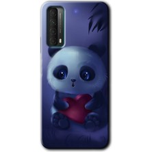 Gramaphone Huawei P Smart 2021 Kılıf Hd Desen Baskılı Arka Kapak + Kırılmaz Cam - Bebek Panda