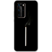 Gramaphone Huawei P40 Pro Kılıf Hd Desen Baskılı Arka Kapak - Sönmüş Kibrit