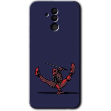 Gramaphone Huawei Mate 20 Lite Kılıf Hd Desen Baskılı Arka Kapak + Esnek Nano Cam - Deadpool 3