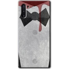 Gramaphone Galaxy Note 10 Kılıf Hd Desen Baskılı Arka Kapak + Esnek Nano Cam - Gentleman Blood