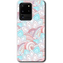 Gramaphone Galaxy S20 Ultra Kılıf Hd Desen Baskılı Arka Kapak + Esnek Nano Cam - Çin Mandala 1