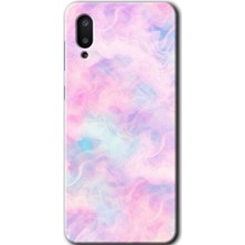 Gramaphone Galaxy A02 Kılıf Hd Desen Baskılı Arka Kapak + Kırılmaz Cam - Pembe-Duman