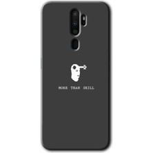 Gramaphone Oppo A5 2020 Kılıf Hd Desen Baskılı Arka Kapak + Esnek Nano Cam - Headshot