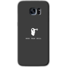 Gramaphone Galaxy S7 Edge Kılıf Hd Desen Baskılı Arka Kapak + Esnek Nano Cam - Headshot