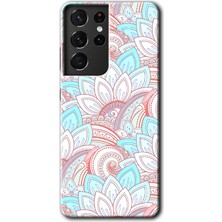 Gramaphone Galaxy S21 Ultra Kılıf Hd Desen Baskılı Arka Kapak - Çin Mandala 1
