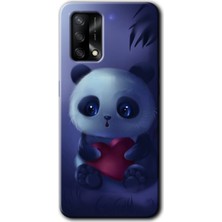 Gramaphone Oppo A54 Kılıf Hd Desen Baskılı Arka Kapak + Esnek Nano Cam - Bebek Panda