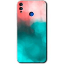 Gramaphone Honor 8x Kılıf Hd Desen Baskılı Arka Kapak + Kırılmaz Cam - Flu Işık