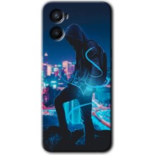 Gramaphone Oppo A96 Kılıf Hd Desen Baskılı Arka Kapak + Esnek Nano Cam - Spill Boy