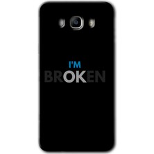 Gramaphone Galaxy J7 2016 Kılıf Hd Desen Baskılı Arka Kapak + Esnek Nano Cam - Im Broken