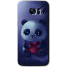 Galaxy S7 Edge Kılıf Hd Desen Baskılı Arka Kapak - Bebek Panda