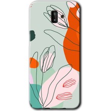 Gramaphone Galaxy J6 Plus Kılıf Hd Desen Baskılı Arka Kapak - Vektör Çiçekler