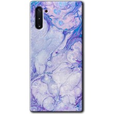Gramaphone Galaxy Note 10 Kılıf Hd Desen Baskılı Arka Kapak - Spots Lilac