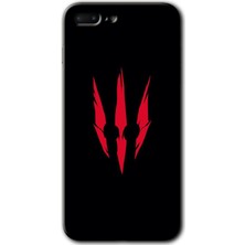 Gramaphone iPhone 7 Plus Kılıf Hd Desen Baskılı Arka Kapak + Kırılmaz Cam - Ayı Pençesi