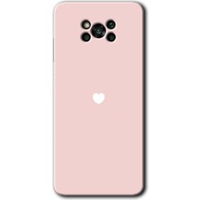 Gramaphone Poco X3 Nfc Kılıf Hd Desen Baskılı Arka Kapak + Esnek Nano Cam - Sade Kalp