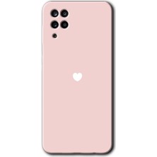 Gramaphone Galaxy M12 Kılıf Hd Desen Baskılı Arka Kapak + Esnek Nano Cam - Sade Kalp