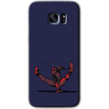 Gramaphone Galaxy S7 Edge Kılıf Hd Desen Baskılı Arka Kapak + Esnek Nano Cam - Deadpool 3