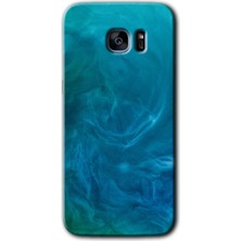 Gramaphone Galaxy S7 Edge Kılıf Hd Desen Baskılı Arka Kapak - Mavi Aura