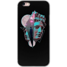 Gramaphone iPhone 6s Kılıf Hd Desen Baskılı Arka Kapak + Kırılmaz Cam - Heykel