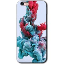 Gramaphone iPhone 6s Plus Kılıf Hd Desen Baskılı Arka Kapak + Kırılmaz Cam - Renkli Karışım