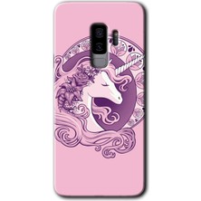 Gramaphone Galaxy S9 Plus Kılıf Hd Desen Baskılı Arka Kapak - Unicorn-Pembe
