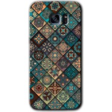 Gramaphone Galaxy S7 Edge Kılıf Hd Desen Baskılı Arka Kapak - Mandala Desen