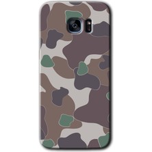 Gramaphone Galaxy S7 Edge Kılıf Hd Desen Baskılı Arka Kapak - Kamuflaj 11