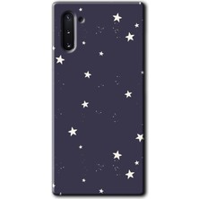 Gramaphone Galaxy Note 10 Kılıf Hd Desen Baskılı Arka Kapak - Gökyüzü Yıldız