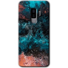 Gramaphone Galaxy S9 Plus Kılıf Hd Desen Baskılı Arka Kapak - Liquid Colorfull
