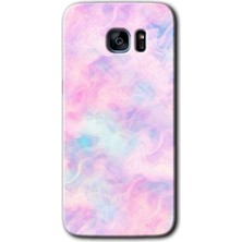 Gramaphone Galaxy S7 Edge Kılıf Hd Desen Baskılı Arka Kapak - Pembe-Duman