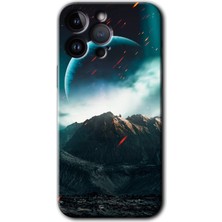Gramaphone iPhone 14 Pro Max Kılıf Hd Desen Baskılı Arka Kapak - Uzay Gökyüzü