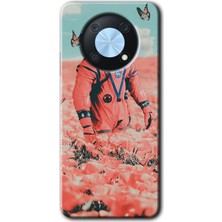 Gramaphone Huawei Nova Y90 Kılıf Hd Desen Baskılı Arka Kapak - Uzay Bahçesi