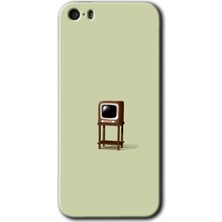 Gramaphone iPhone 5 Kılıf Hd Desen Baskılı Arka Kapak - Retro-Tv