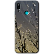 Gramaphone Huawei P Smart 2019 Kılıf Hd Desen Baskılı Arka Kapak - Branches Flowers