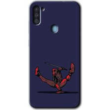 Gramaphone Galaxy A11 Kılıf Hd Desen Baskılı Arka Kapak + Kırılmaz Cam - Deadpool 3