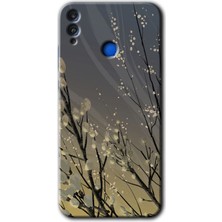 Gramaphone Honor 8x Kılıf Hd Desen Baskılı Arka Kapak + Kırılmaz Cam - Branches Flowers