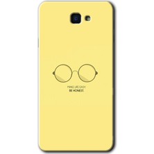 Gramaphone Galaxy J7 Prime 2 Kılıf Hd Desen Baskılı Arka Kapak + Kırılmaz Cam - Be Honest
