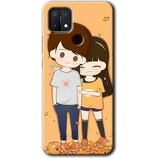 Gramaphone Oppo A15 Kılıf Hd Desen Baskılı Arka Kapak - Şıpsevdi Çift