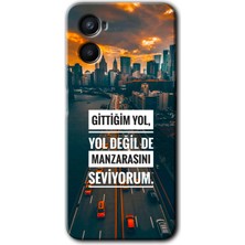 Gramaphone Oppo A96 Kılıf Hd Desen Baskılı Arka Kapak + Esnek Nano Cam - Manzara Seviyorum