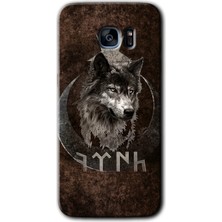 Gramaphone Galaxy S7 Edge Kılıf Hd Desen Baskılı Arka Kapak - Bozkurt Göktürk