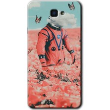 Gramaphone Galaxy J7 Prime Kılıf Hd Desen Baskılı Arka Kapak + Kırılmaz Cam - Uzay Bahçesi