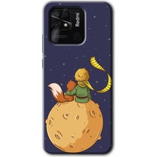 Gramaphone Redmi 10C Kılıf Hd Desen Baskılı Arka Kapak + Kırılmaz Cam - Küçük Prens