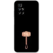 Gramaphone Redmi 10 Kılıf Hd Desen Baskılı Arka Kapak + Kırılmaz Cam - Thor Çekiç