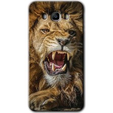 Gramaphone Galaxy J7 2016 Kılıf Hd Desen Baskılı Arka Kapak + Kırılmaz Cam - Lion King