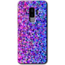 Gramaphone Galaxy S9 Plus Kılıf Hd Desen Baskılı Arka Kapak + Esnek Nano Cam - Pixel Mozaik