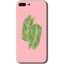 Gramaphone iPhone 7 Plus Kılıf Hd Desen Baskılı Arka Kapak + Kırılmaz Cam - Summer Vibes